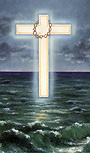 Cross on Water - 2 memorial Print-image