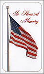Honored Memory memorial card