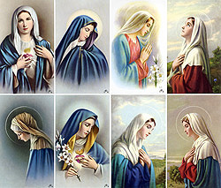 Assorted Mary 8-card Set memorial Print-image